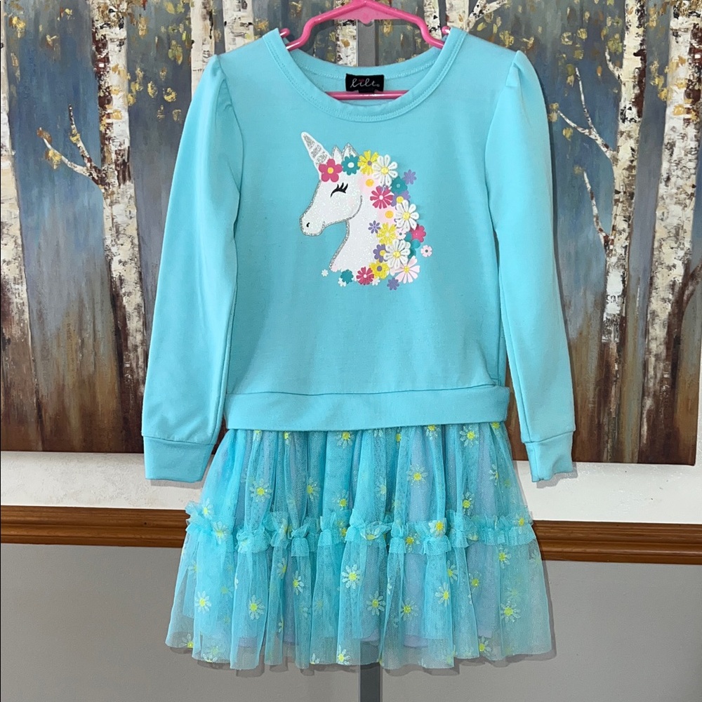 Unicorn Dress with Floral Accents by Lilt